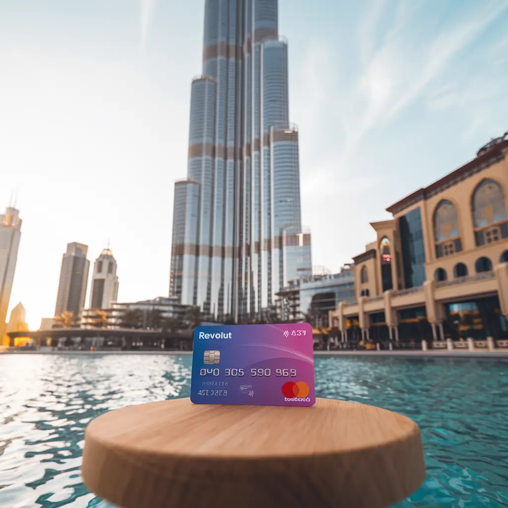 Revolut w Dubaju - karta i telefon z aplikacją