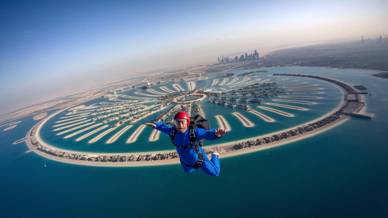 Skok ze spadochronem w Dubaju - galeria 2